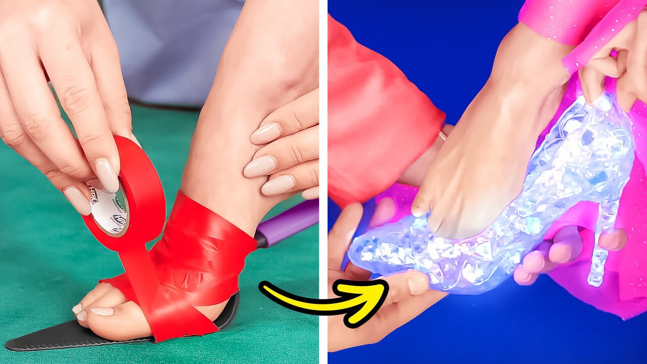 Cinderella's crystal shoes and other weird DIY shoes you can make