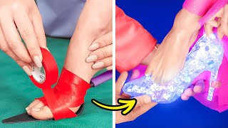 Cinderella's crystal shoes and other weird DIY shoes you can make