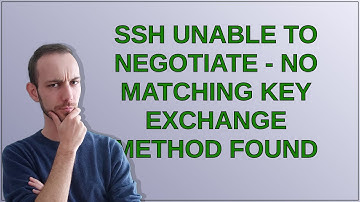 Unix: ssh unable to negotiate - no matching key exchange method found