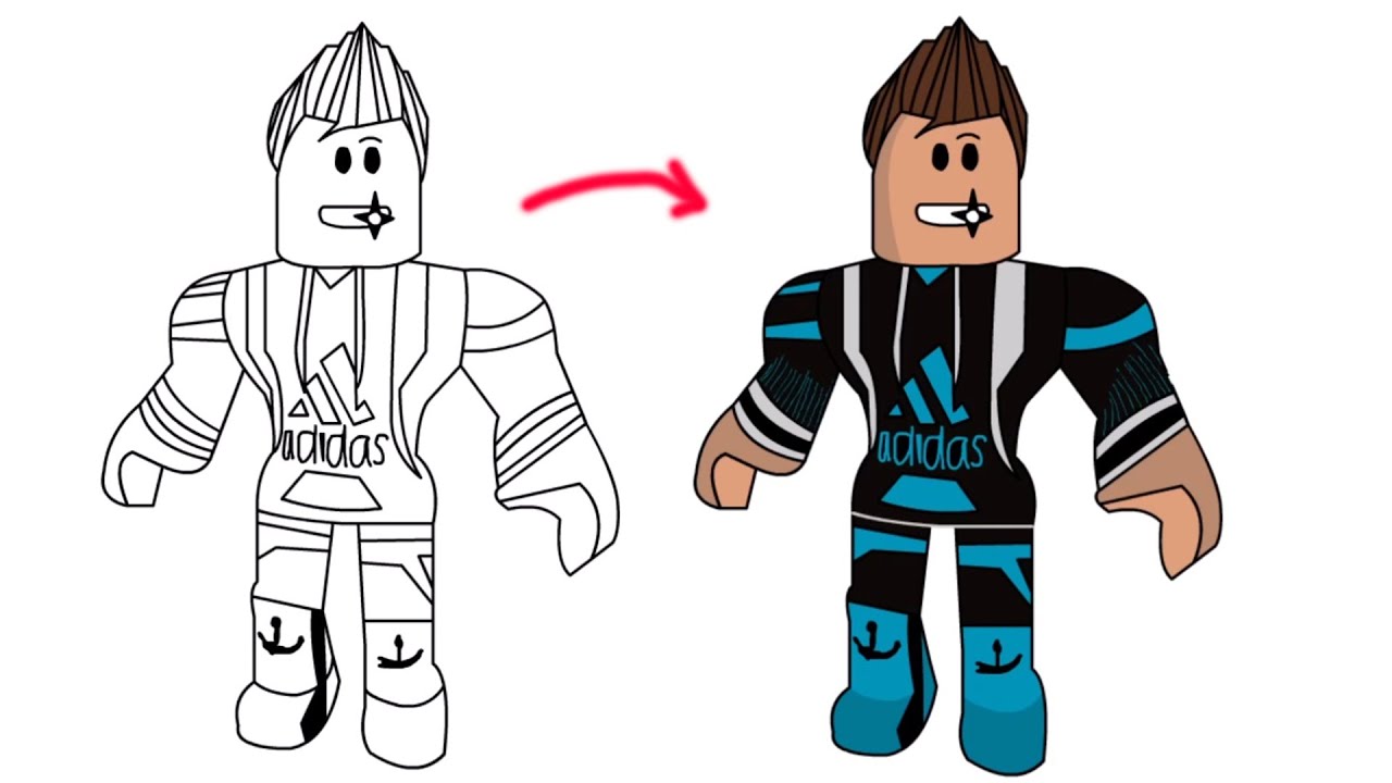 Roblox Character Drawing Template