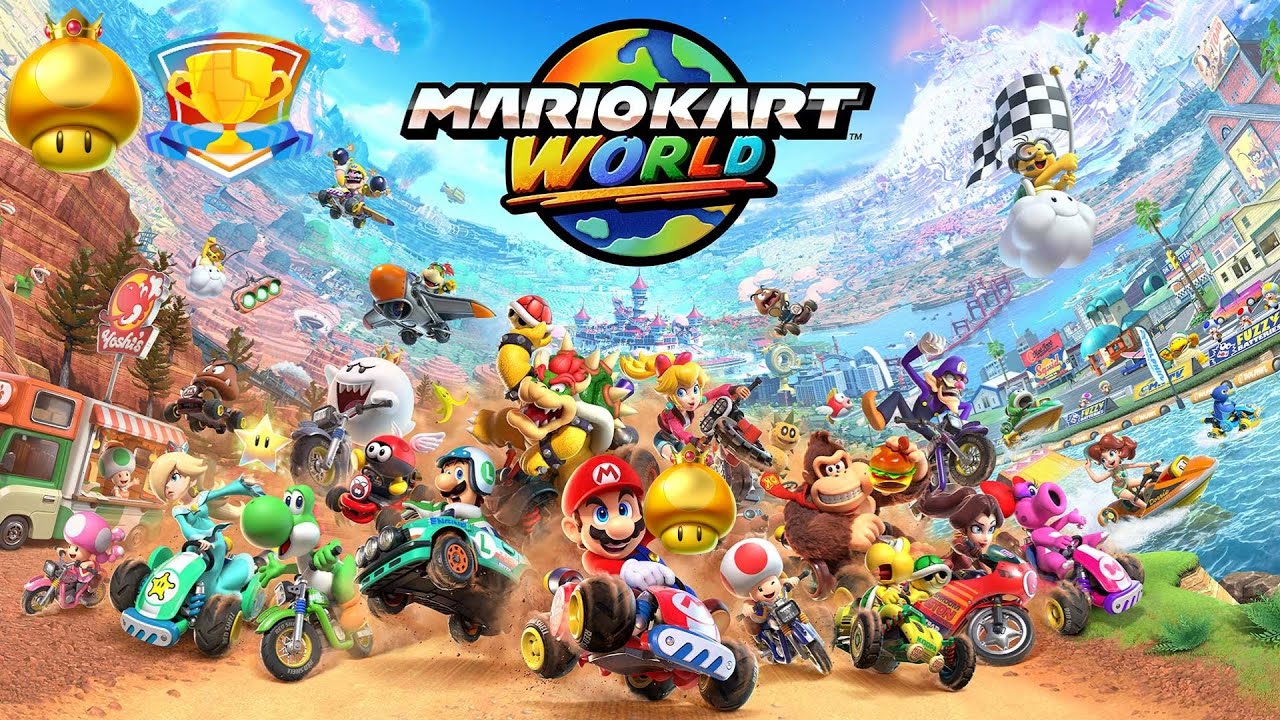 Mario Kart World - Golden Mushroom // Full Game 100% Walkthrough (Grand Prix - 150cc)