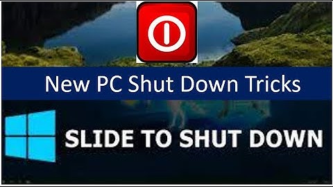 PC Shut Down New Trick | Slide to Shut Down use | Computer Tips | Tricks | Secret