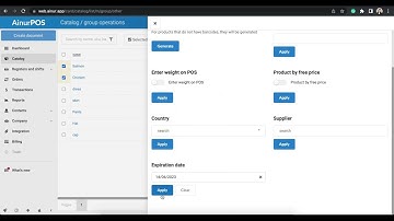 The expiration date of products