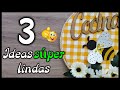 3 LINDAS MANUALIDADES PARA LA COCINA - Manualidades con reciclaje 2024 - Crafts for the kitchen