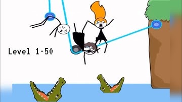 ESCAPE ROPE(WEEGOON)All Answers In 4Minutes video Stickman Puzzle Gameplay walkthrough