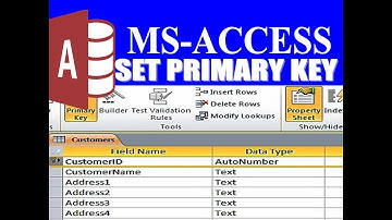 How To Set Primary Key in MS-Access in Hindi|Table me Primary key kaise lagaye|MS Access Primary Key