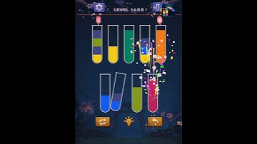 water sort puzzle level 1488 , sort water ios #shorts