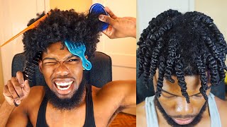 How To EASILY Detangle Dry Matted Natural Hair! (Grow Longer Hair Faster)