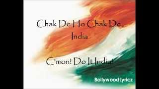 Chak De! India [English Translation] Lyrics chords