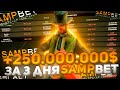 СТАВЛЮ 3 ДНЯ СТАВКИ В SAMP BET (+250кк) на ARIZONA RP(SAMP)