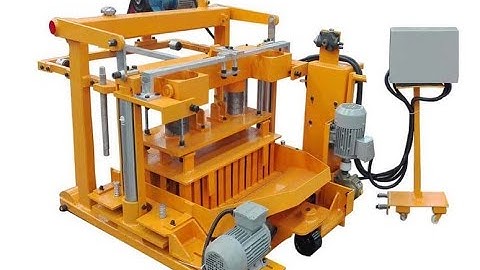 How to make concrete hollow bricks with 40-3a mobile brick machine