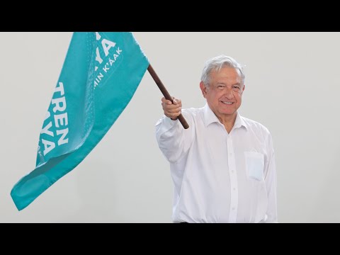 Banderazo de inicio de obra del Tren Maya, desde Benito Juárez, Quintana Roo