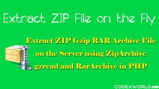 Extract ZIP File using PHP