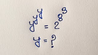 Only one clever idea unlock this tricky exponential math equation