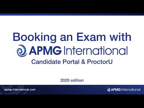 Booking an Online Exam with APMG International - 2020