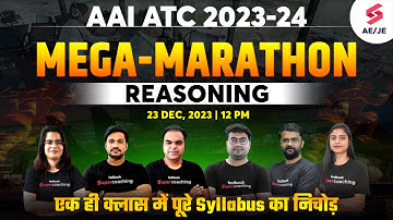 AAI ATC Reasoning Marathon 2023 | Complete Revision Reasoning for AAI ATC By Garima Ma