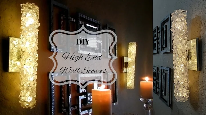 DIY High End Wall Sconce Dupe | How to make Elegant Home Decor lighting using Dollar Tree Items