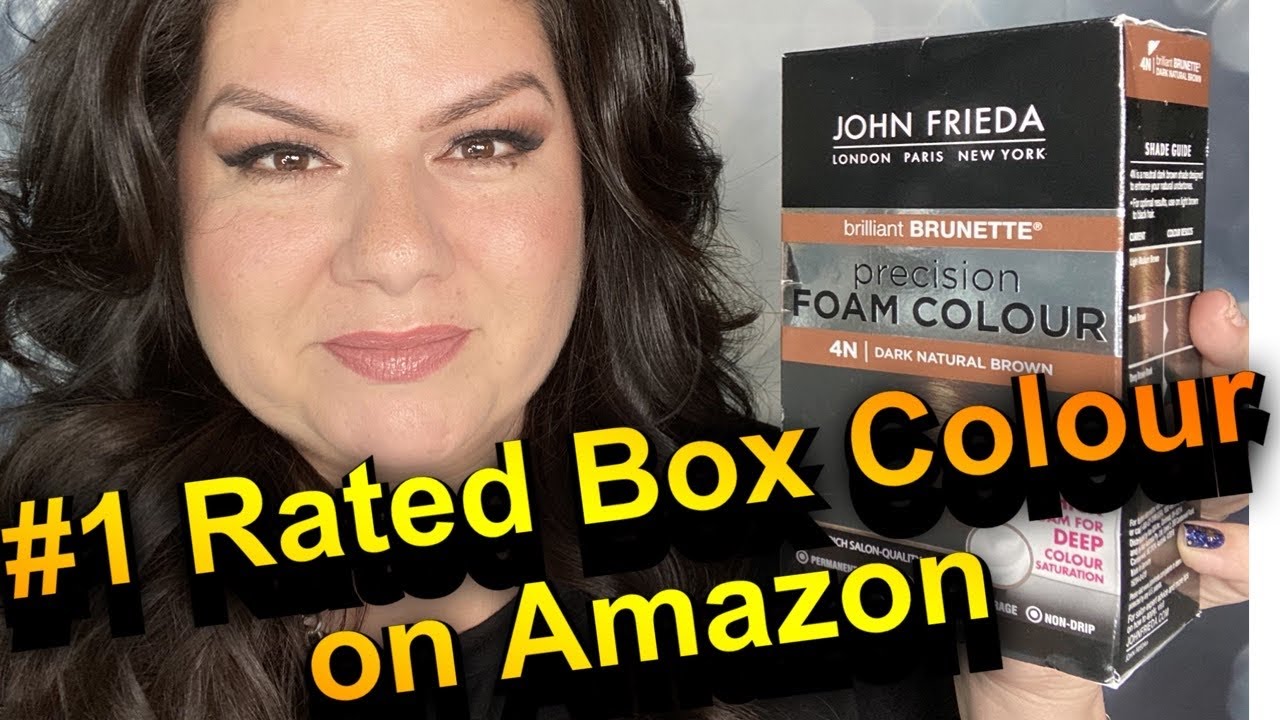 1 Box Colour on the Market. John Frieda Precision Foam Colour Home Test on  Gray Hair - YouTube