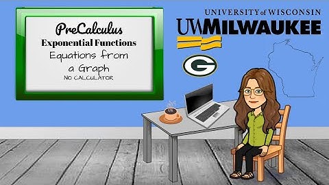 Exponential Functions   Equations from a Graph   No Calculator