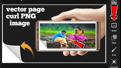 How to create vector page curl PNG image in picsart|vector page curl PNG| PNG image|