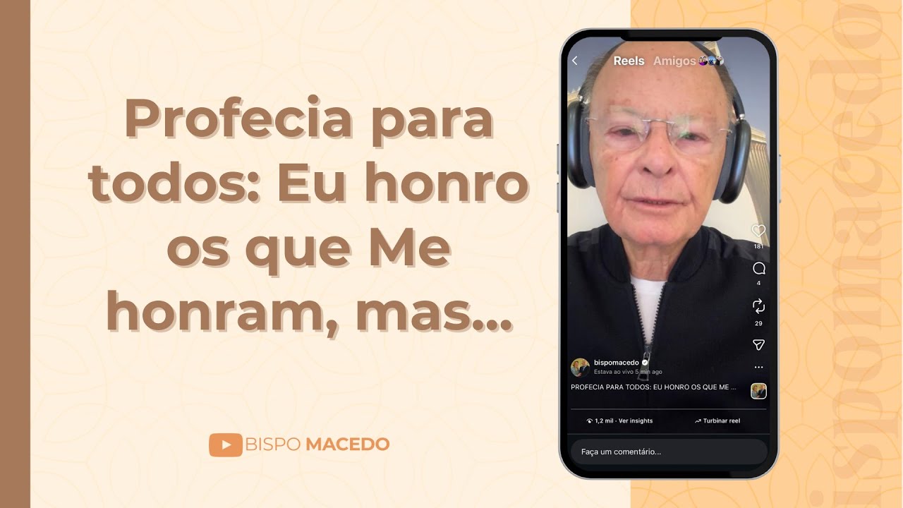 Profecia para todos: Eu honro os que Me honram, mas... - Meditação Matinal 01/01/26