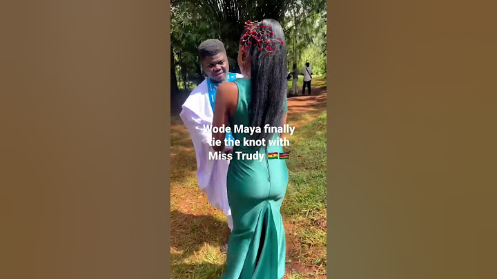Wode Maya finally tie the knot with Miss Trudy 🇬🇭🇰🇪 #wodemaya #misstrudy #short