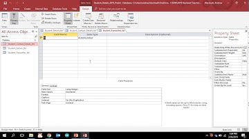 Database Tutorial 6 Creating a 3rd Table and Foreign Keys