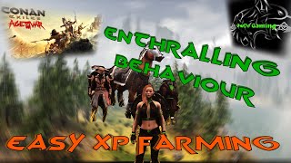 Conan Exiles - Age of War - Easy XP Farming - Leveling Thralls Made Quick and Simple