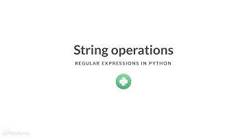 Python Tutorial: String operations