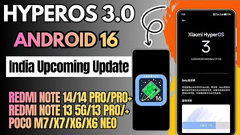 HyperOS 3.0 & Android 16 India Upcoming Update & Dec Final Rollout Start, Redmi Note 14 & 13 Series