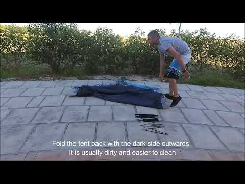 How to disassemble tent Bessport