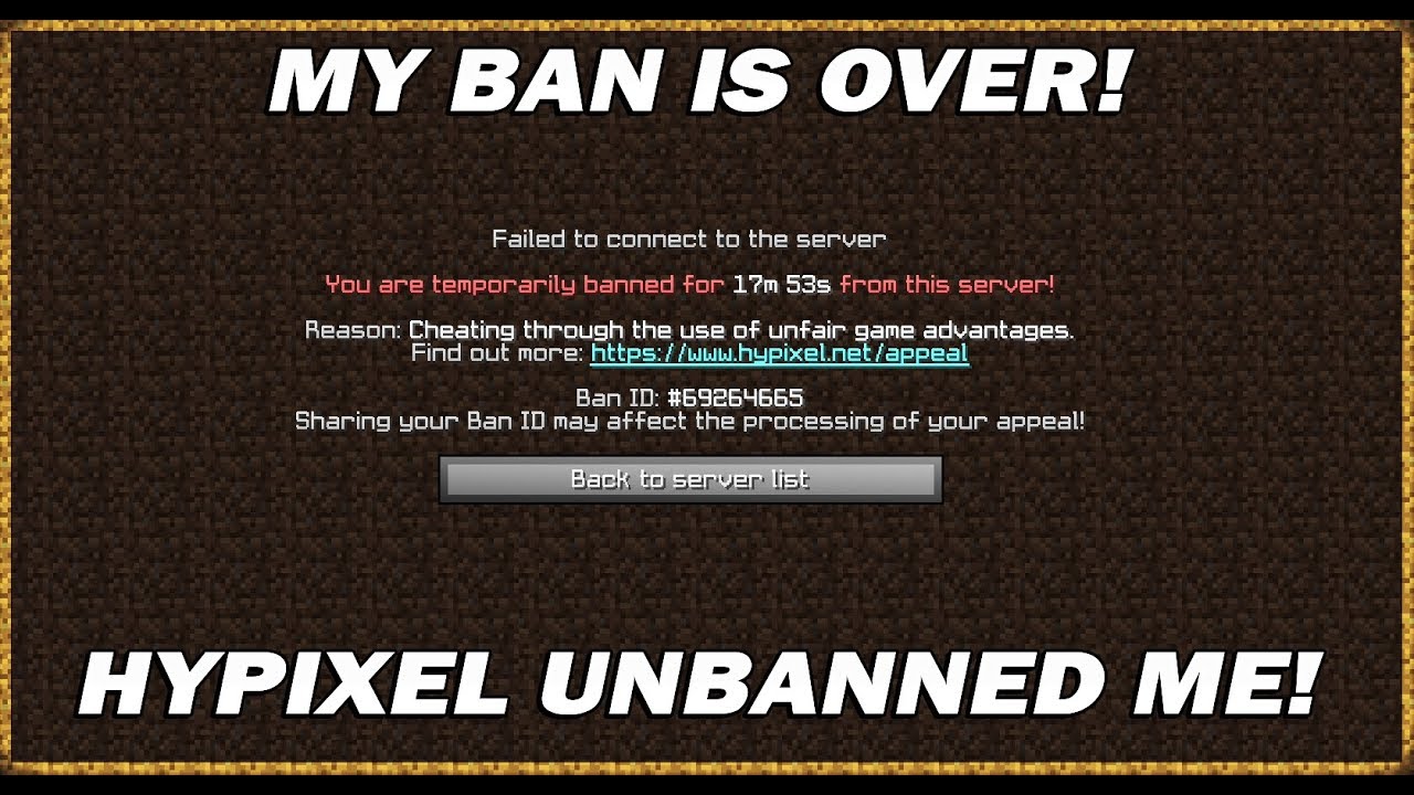 Ban message