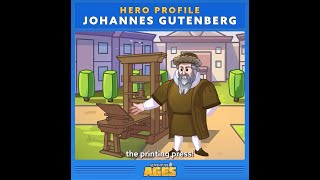 Adventure Ages | Hero Profile: Johannes Gutenberg | Available Now on AppStore and Google Play screenshot 2