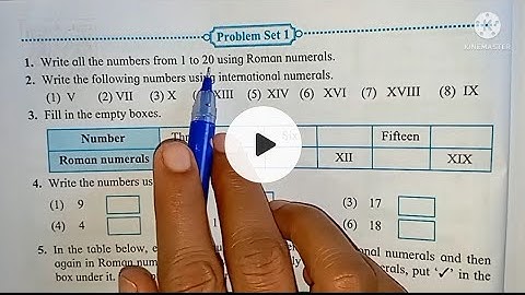 Problem set 1 class 5th maths | Roman numerals#romannumber