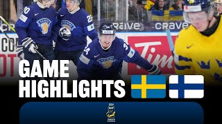 Highlights: Sweden vs Finland | 2024 #WorldJuniors