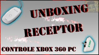 UNBOX RECEPTOR CONTROLE XBOX 360 WIRELESS PC + TESTE