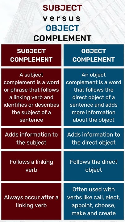 What is the Difference Between Subject Complement and Object Complement ...
