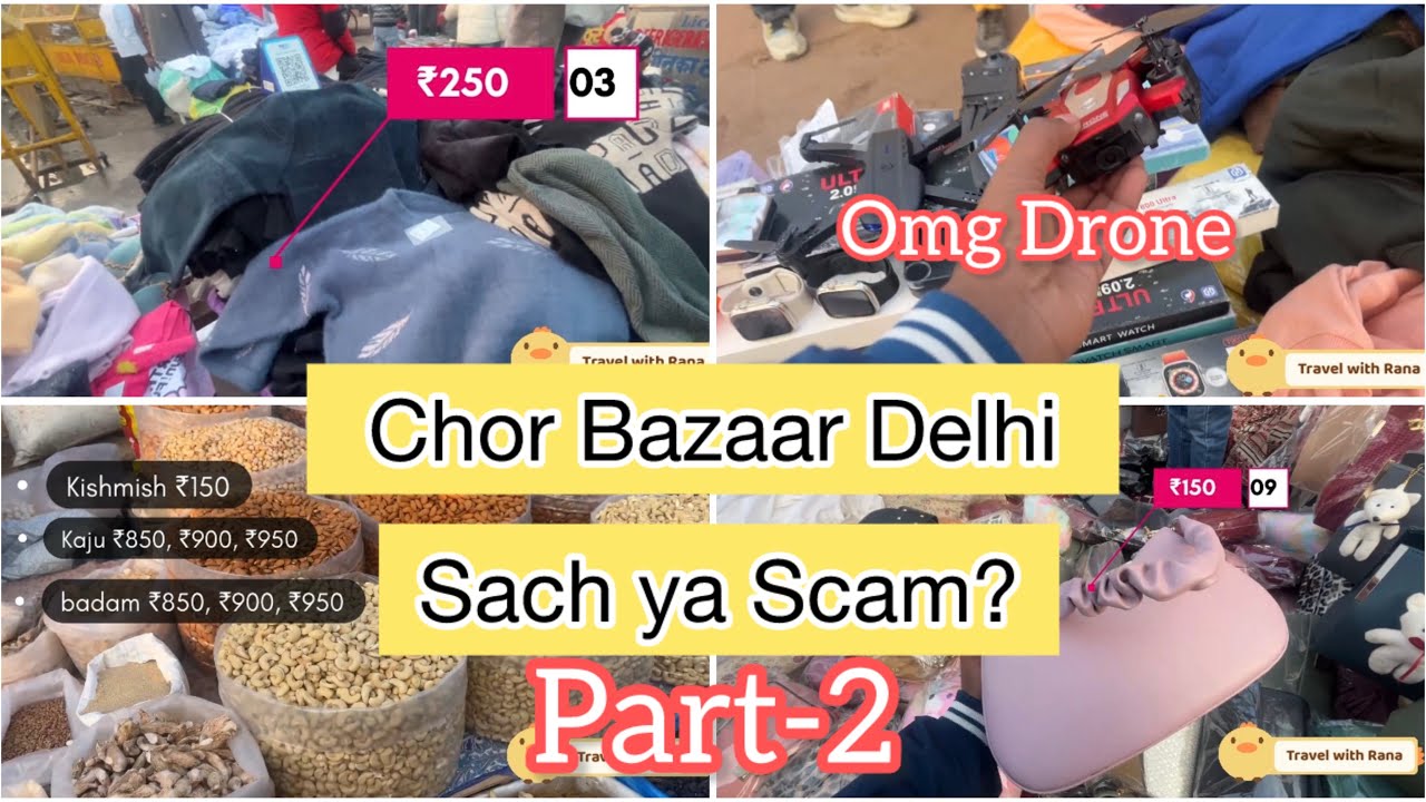 Delhi ka Asli Bazaar 😳 | Chor Bazaar Vlog Part-2 