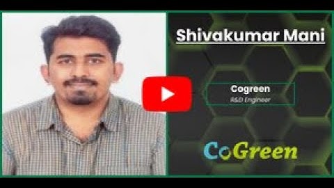 Bio360 Europe 2026 Speaker - Shivakumar Mani - Cogreen