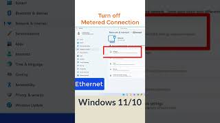 How to Turn ON/OFF Metered Connection.
