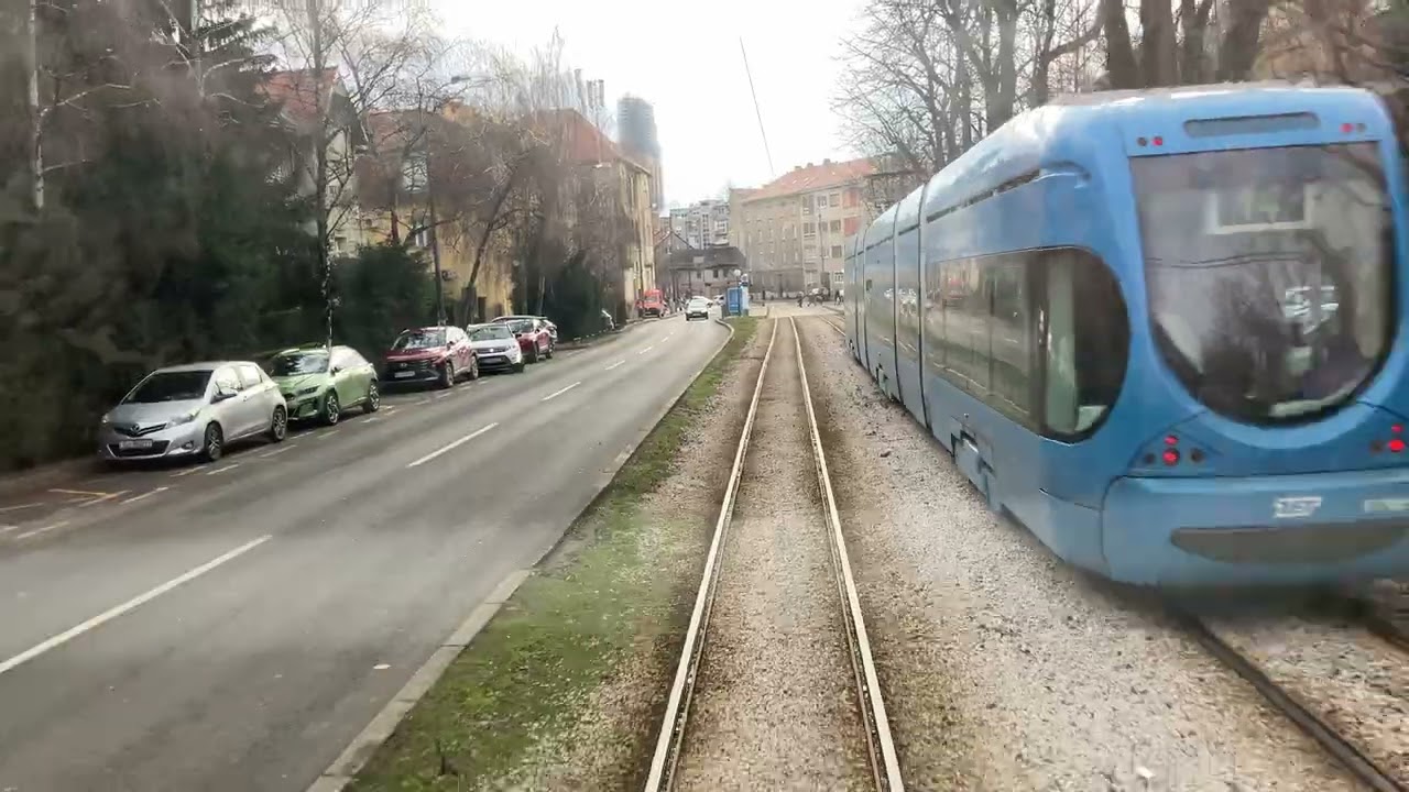 ČKD TATRA KT4YU vožnja od Branimirove do Mihaljevca.
