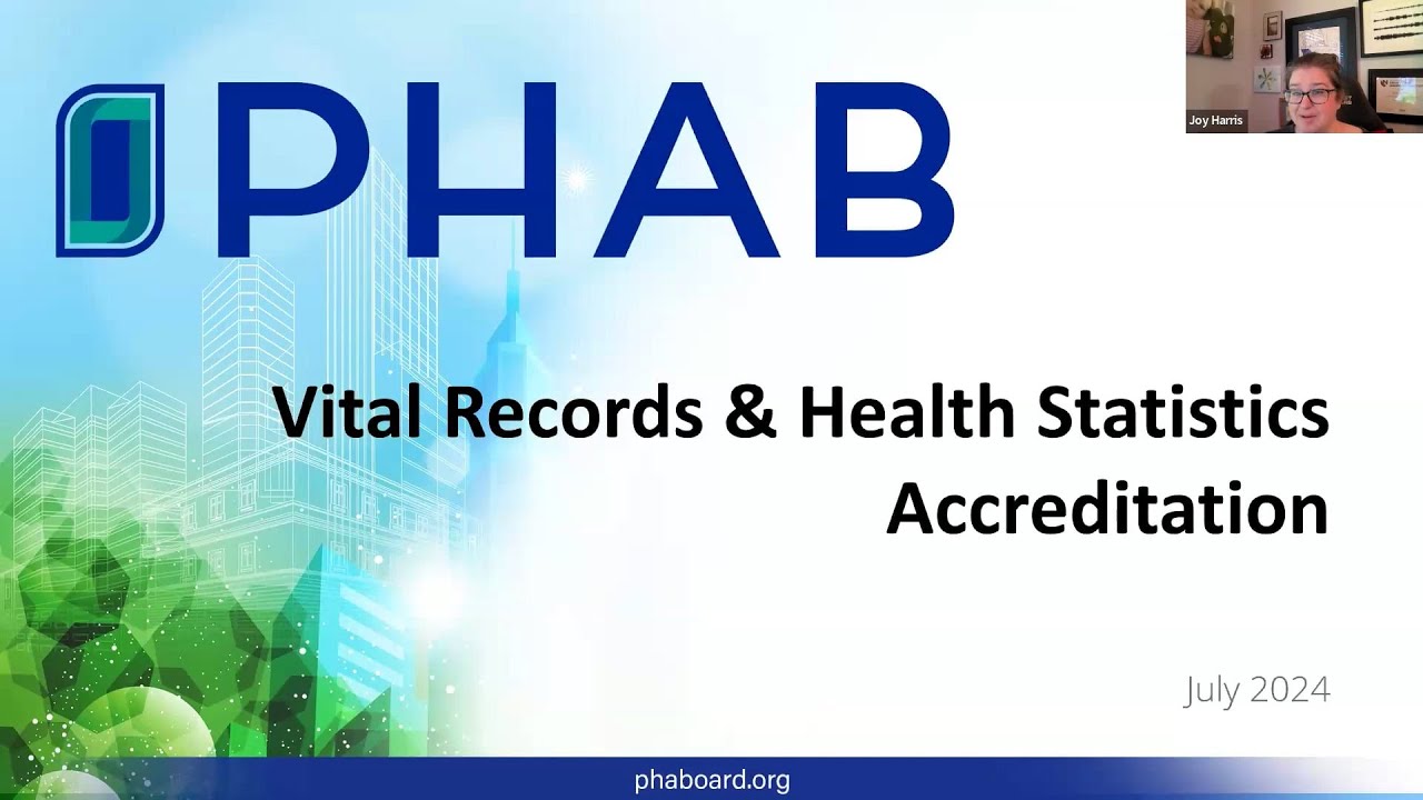 Vital Records/Health Statistics (VRHS) Accreditation 101