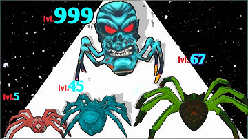 Spider EVOLUTION RUN - Level Up Spider (Insect Evolution Run) New Update, Max Level, All Gameplays