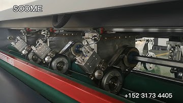 SOOME DNC computerized servo type sheet slitting creasing machine, thin blade slitter scorer