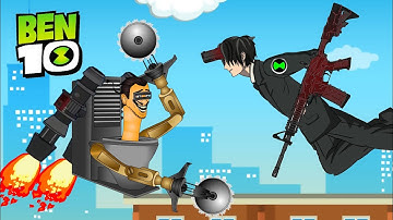 Ben 10 Aki Gun Devil vs skibidi toilet | Fanmade Transformation