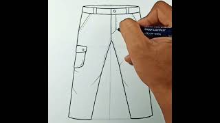 How to draw Cargo Pants #shorts