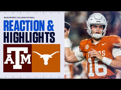 Texas A M Aggies Vs Texas Longhorns Highlights Reaction CBS Sports College Football 