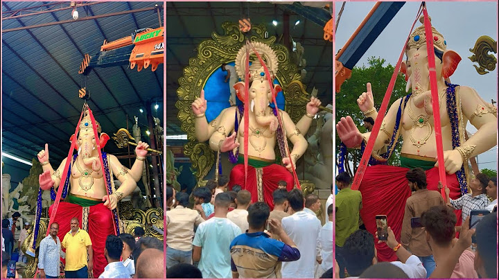 1st time biggest💥😳 Mumbai Style Ganapathi revealed at Shree Chowdhary Arts2025 #ganapathimaking