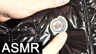Asmr Sound - Rustle Of Black Shiny Nylon Coat Moncler