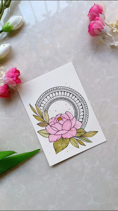 Floral Art with a Mandala Twist 🌸🎨💕✨